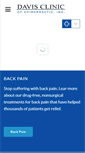 Mobile Screenshot of davisspineinstitute.com