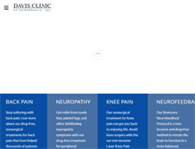Tablet Screenshot of davisspineinstitute.com